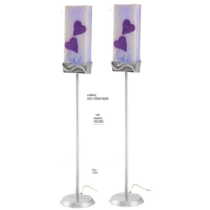 φωτιστικό γάμου με καρδιές nov 1090