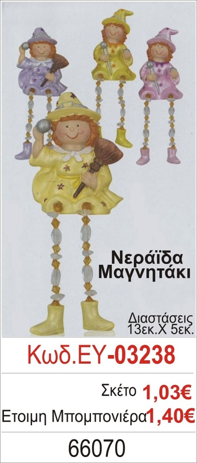 ΝΕΡΑΪΔΑ ΜΑΓΝΗΤΑΚΙ ΜΠΟΜΠΟΝΙΕΡΑ ΒΑΠΤΙΣΗΣ ΕΥ-03238