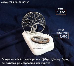 ΔΕΝΤΡΟ ΣΕ ΚΥΚΛΟ ΕΠΑΡΓΥΡΟ ΚΑΙ ΞΥΛΙΝΕΣ ΒΕΡΕΣ ΣΕ ΒΟΤΣΑΛΟ ΓΙΑ ΜΠΟΜΠΟΝΙΕΡΕΣ ΓΑΜΟΥ ΤΖΑ 68132/45130