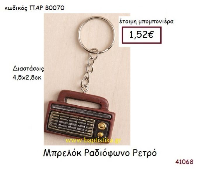 ΡΑΔΙΟΦΩΝΟ ΜΠΡΕΛΟΚ vintage μπομπονιέρα ΠΑΡ-Β0070