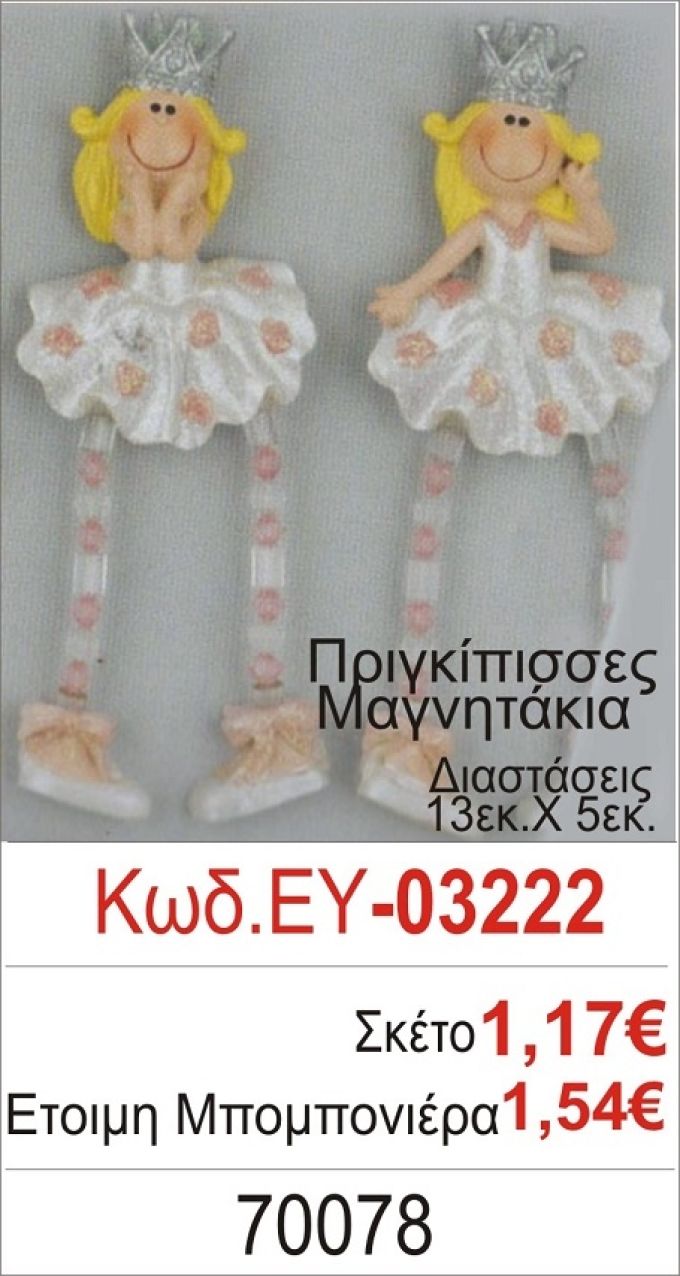 ΠΡΙΓΚΗΠΙΣΣΑ ΜΑΓΝΗΤΑΚΙ ΜΠΟΜΠΟΝΙΕΡΑ ΒΑΠΤΙΣΗΣ ΕΥ-03222