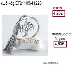 ΔΕΝΤΡΟ ΕΥΧΩΝ ΕΠΑΡΓΥΡΟ ΣΕ ΚΥΚΛΟ ΕΠΑΡΓΥΡΟ ΠΑΝΩ ΣΕ ΒΟΤΣΑΛΟ για γούρια - δώρα ΑΝΤ-21105/41220 4.20€!!!