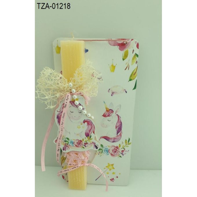 ΜΟΝΟΚΕΡΟΣ ΞΥΛΙΝΟ ΛΑΜΠΑΔΑ ΠΑΣΧΑΛΙΝΗ ΣΕ ΞΥΛΙΝΗ ΠΛΑΤΗ