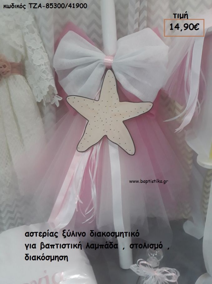 ΑΣΤΕΡΙΑΣ ΚΑΔΡΑΚΙ ΞΥΛΙΝΟ ΔΙΑΚΟΣΜΗΤΙΚΟ ΓΙΑ ΒΑΠΤΙΣΤΙΚΕΣ ΛΑΜΠΑΔΕΣ - ΣΤΟΛΙΣΜΟ - ΔΙΑΚΟΣΜΗΣΗ ΤΖΑ-85300/41900 14.90€!!!