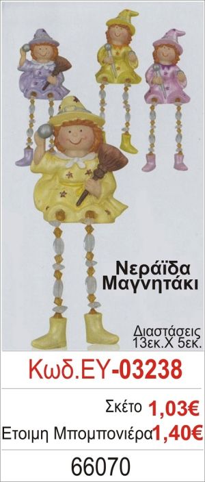 ΝΕΡΑΪΔΑ ΜΑΓΝΗΤΑΚΙ ΜΠΟΜΠΟΝΙΕΡΑ ΒΑΠΤΙΣΗΣ ΕΥ-03238