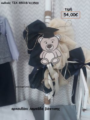 ΑΡΚΟΥΔΑΚΙ ΛΑΜΠΑΔΑ ΒΑΠΤΙΣΗΣ ΤΖΑ-85018/413500 54.00€!!!