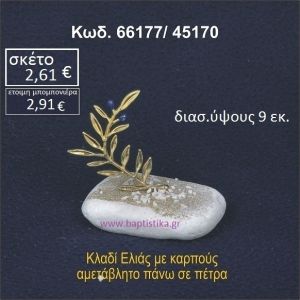 ΚΛΑΔΙ ΕΛΙΑΣ ΜΕ ΚΑΡΠΟΥΣ ΣΕ ΒΡΑΧΟ ΘΑΛΑΣΣΗΣ ΣΕ ΤΙΜΗ ΧΟΝΔΡΙΚΗΣ 66177/45170