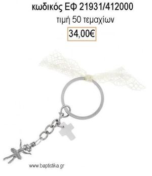 ΜΑΡΤΥΡΙΚΟ ΒΑΠΤΙΣΗΣ ΜΠΡΕΛΟΚ ΜΕ ΕΠΑΡΓΥΡΗ ΜΠΑΛΑΡΙΝΑ ΚΑΙ ΛΕΥΚΟ ΦΙΛΝΤΙΣΙ ΣΤΑΥΡΟ ΕΦ-21931/412000 34.00€!!!