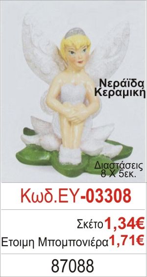 ΝΕΡΑΪΔΑ ΚΕΡΑΜΙΚΗ ΜΠΟΜΠΟΝΙΕΡΑ ΒΑΠΤΙΣΗΣ ΕΥ-03308