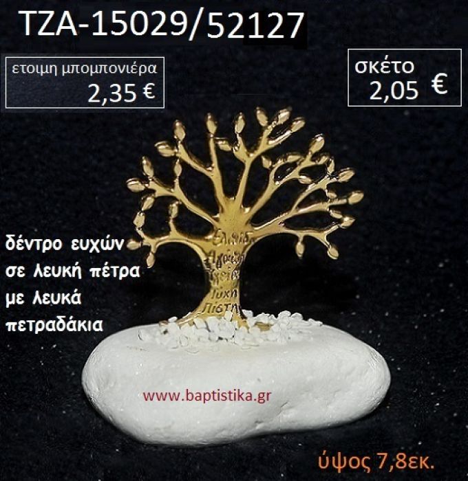 ΔΕΝΤΡΟ ΕΥΧΩΝ ΠΑΝΩ ΣΕ ΒΡΑΧΟ ΘΑΛΑΣΣΗΣ ΜΕ ΛΕΥΚΑ ΠΕΤΡΑΔΑΚΙΑ ΤΖΑ-15029/52127