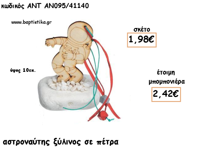 ΑΣΤΡΟΝΑΥΤΗΣ ΞΥΛΙΝΟ ΣΕ ΠΕΤΡΑ ΓΙΑ ΜΠΟΜΠΟΝΙΕΡΕΣ ΓΙΑ ΒΑΠΤΙΣΗ - ΔΩΡΑ ΠΑΡΤΥ - ΕΟΡΤΩΝ - ΓΕΝΝΗΣΗΣ ΑΝΤ-ΑΝ095/41140 2.42€!!!