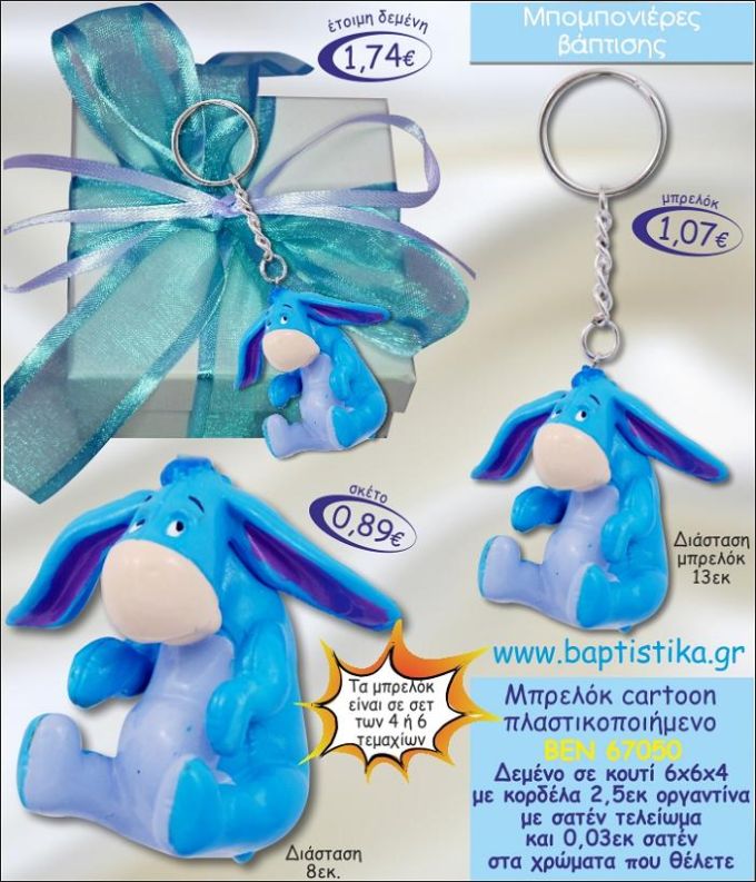 CARTOON ΜΠΡΕΛΟΚ ΠΛΑΣΤΙΚΟΠΟΙΗΜΕΝΟ ΜΠΟΜΠΟΝΙΕΡΑ ΒΑΠΤΙΣΗΣ ΒΕΝ-67050