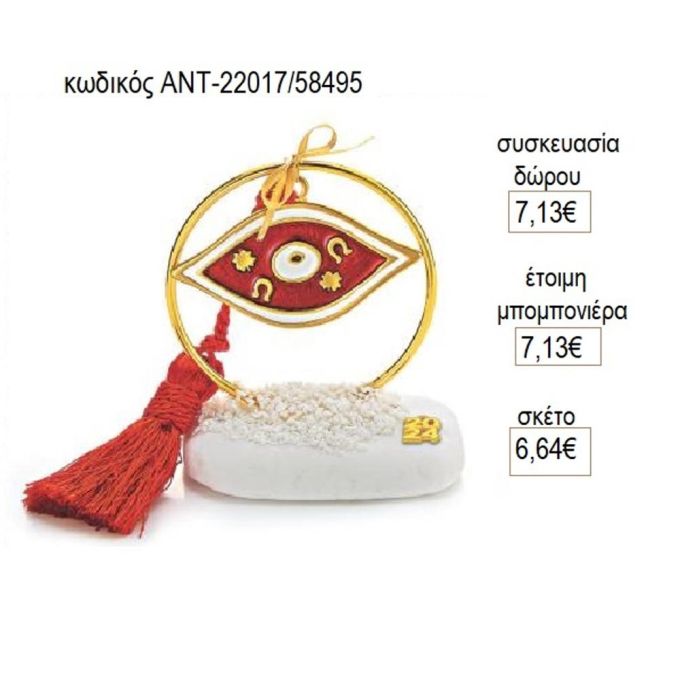 μάτι κόκκινο σε κύκλο πάνω σε βότσαλο αντ 22017